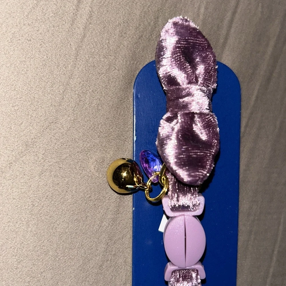 Youly the heir Purple Velvet Breakaway Kitten Collar (XS)